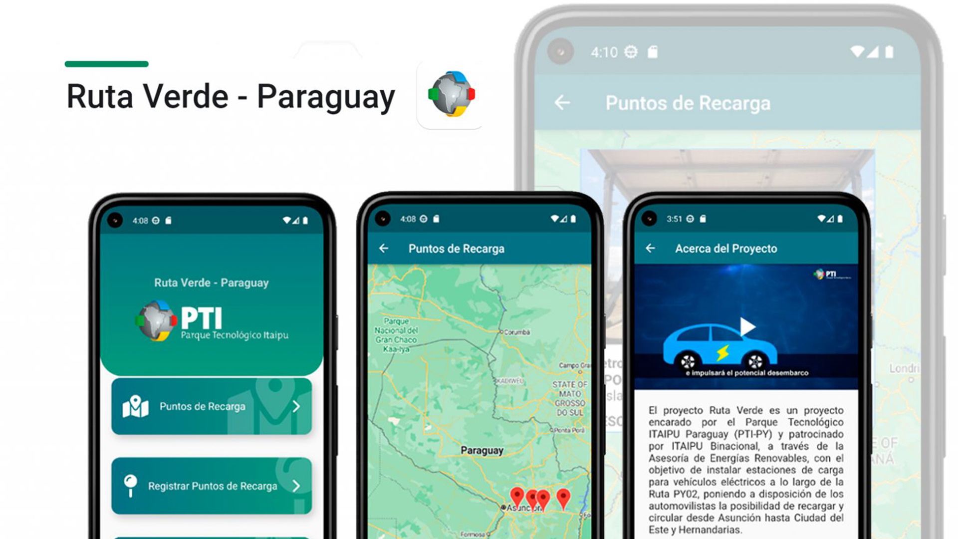 PTI-PY inicia campaña de difusión de APP “Ruta Verde Paraguay”
